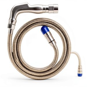 COOSPIDER RV Tank Swivel Stick Rinser 57in Hose 4 Hole Nozzle-0