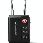 TSA Approved Luggage Locks 2 Pack GIVERARE Black 3-Digit Cable Padlock-0