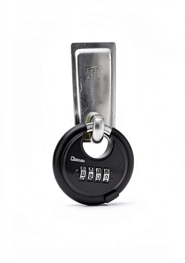 DAYGOS Combination Disc Padlock Heavy Duty 4‑Digit Lock Black-6