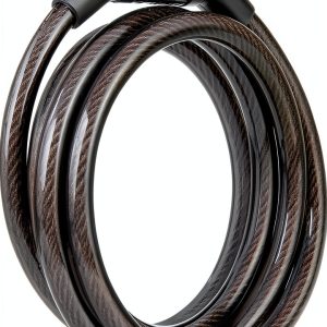 BRINKS 5 Ft Bike Lock Cable with Preset Combination, Vinyl Covered Bike Lock Combination Cable for Outdoor Use-0