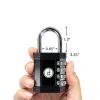 Padlock 4 Digit Combination Lock Desired Tools Weatherproof Zinc Black-4