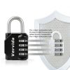 Combination Lock Vervida 2 Pack 4-Digit Outdoor Waterproof Padlock-3