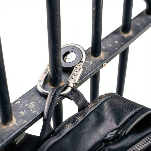 RAPTIC Upgraded Link & Lock for Apple AirTags Polycarbonate Carabiner-8