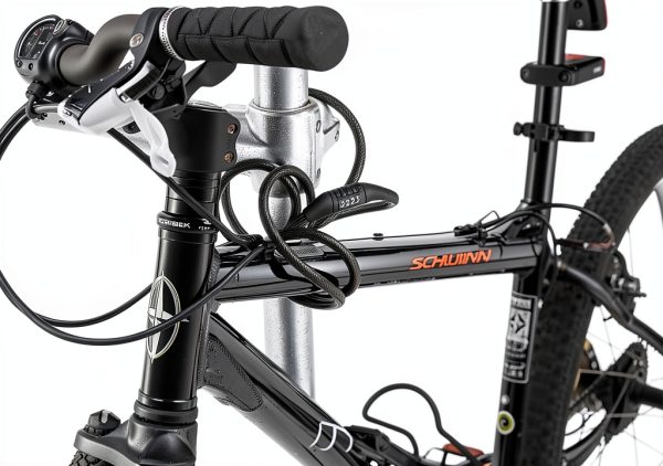 BRINKS 5 Ft Bike Lock Cable with Preset Combination, Vinyl Covered Bike Lock Combination Cable for Outdoor Use-3