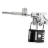 Padlock 4 Digit Combination Lock Desired Tools Weatherproof Zinc Black-0