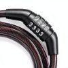 BRINKS 5 Ft Bike Lock Cable with Preset Combination, Vinyl Covered Bike Lock Combination Cable for Outdoor Use-1