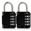 Combination Lock Vervida 2 Pack 4-Digit Outdoor Waterproof Padlock-0