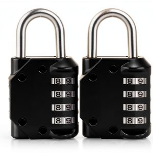 Combination Lock Vervida 2 Pack 4-Digit Outdoor Waterproof Padlock-0