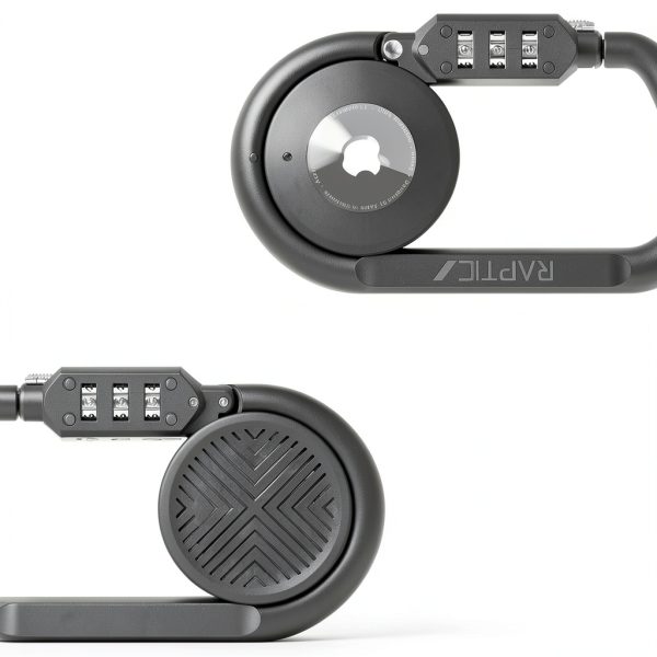 RAPTIC Upgraded Link & Lock for Apple AirTags Polycarbonate Carabiner-3