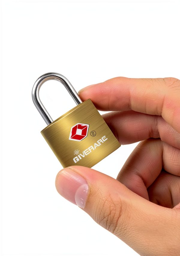 TSA Approved Travel Luggage Locks by GIVERARE Gold Brass Padlock 4-2