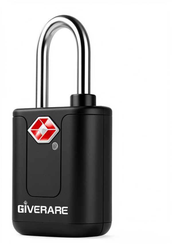 TSA Approved Travel Luggage Locks GIVERARE 4 Pack Black Padlock Set-3