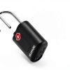 TSA Approved Travel Luggage Locks GIVERARE 4 Pack Black Padlock Set-4