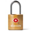 TSA Approved Travel Luggage Locks by GIVERARE Gold Brass Padlock 4-1