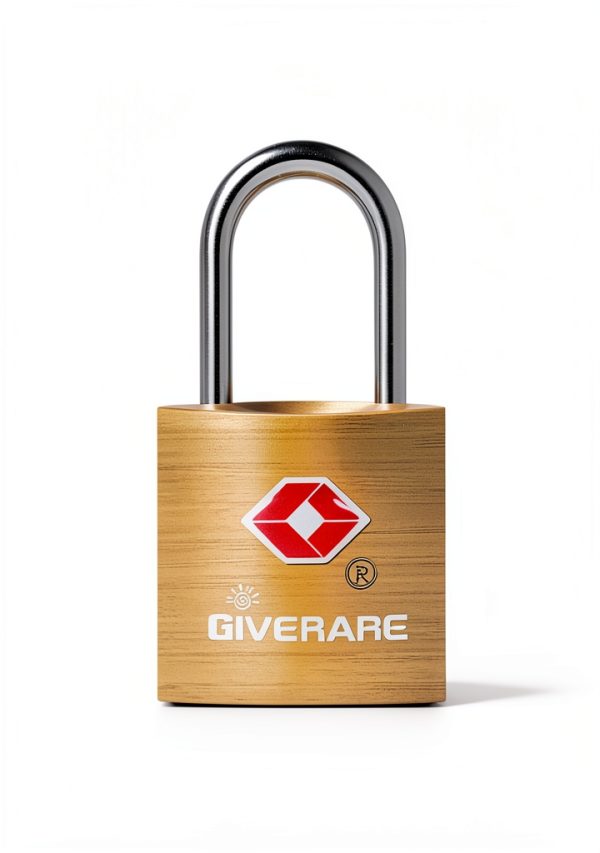 TSA Approved Travel Luggage Locks by GIVERARE Gold Brass Padlock 4-1