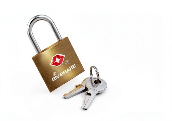 TSA Approved Travel Luggage Locks by GIVERARE Gold Brass Padlock 4-6