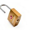 TSA Approved Travel Luggage Locks by GIVERARE Gold Brass Padlock 4-3