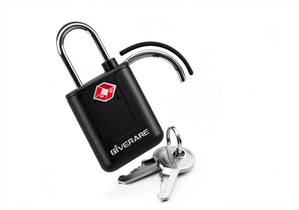 TSA Approved Travel Luggage Locks GIVERARE 4 Pack Black Padlock Set-2